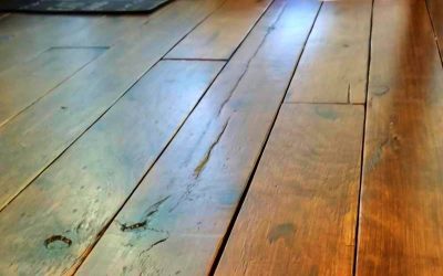 DIY Rustic Wide Plank Plywood Flooring